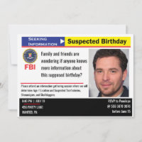 Amusant Homme Anniversaire Suspect À La Recherche