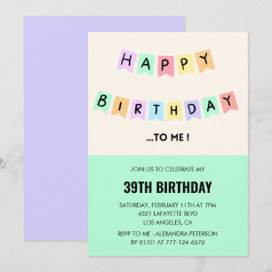 Invitation Amusant Joyeux Humour d'anniversaire 39e anniversa