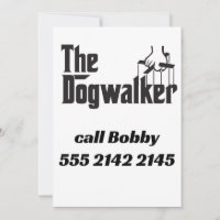 Amusant Parody Dog Walker Trainer Sitter