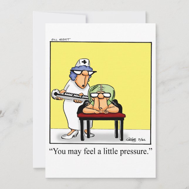 Invitation amusante à l'école de soins infirmiers (Devant)