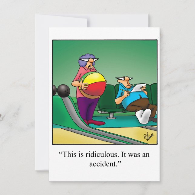 Invitation amusante de Bowling Party (Devant)