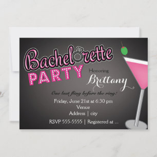 Invitation amusante de fête de Bachelorette Party 