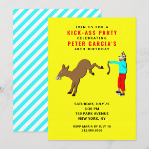 Invitation Amusante fête d'anniversaire pour adultes