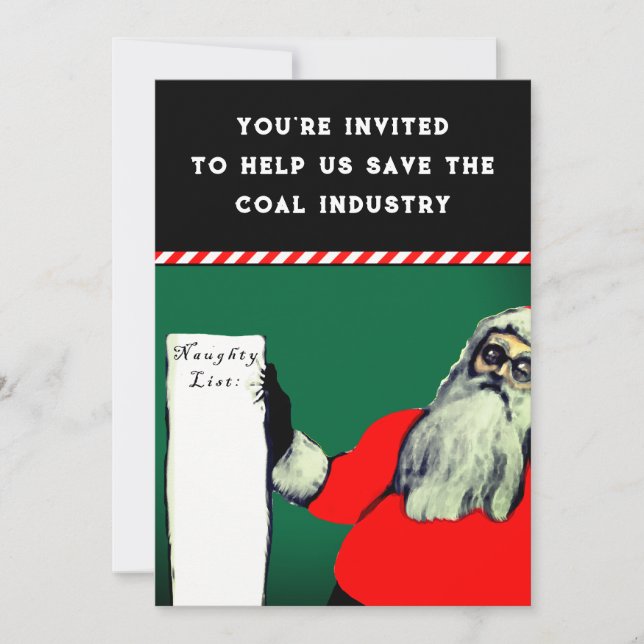 Invitation Amusante fête de Noël pour adultes (Devant)