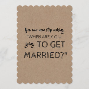 Invitation Amusante servante ou bonne d'honneur