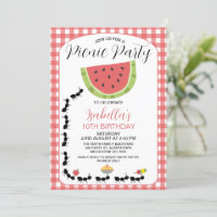 Amusante Watermelon Ants Pique-nique Anniversaire