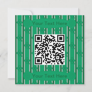 Invitation Amusants et fantaisie 4 feuilles de trèfle QR Code