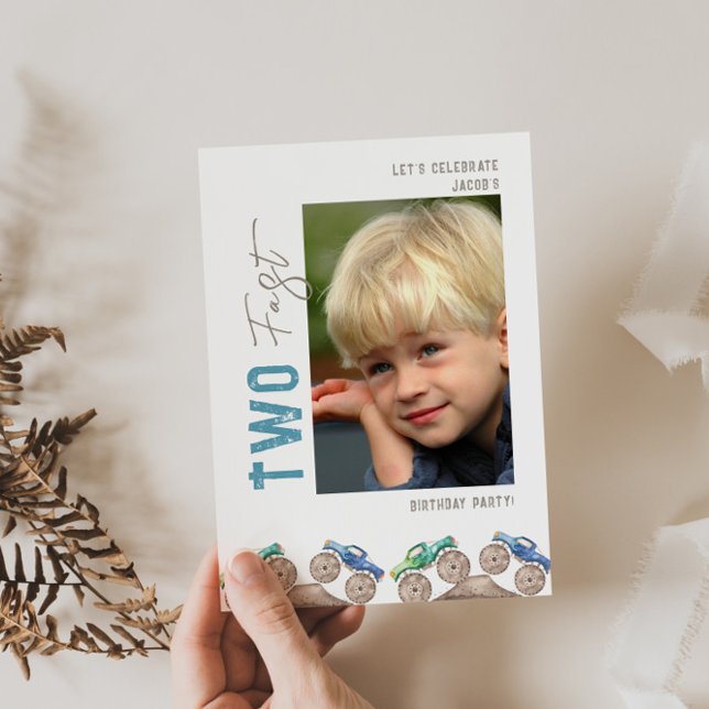 Invitation Amusants Monster Trucks (Créateur téléchargé)