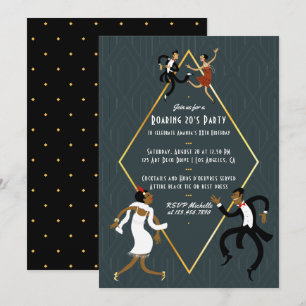 Invitation Amusants N'importe quelle occasion Roaring 20's Pa
