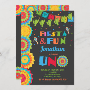 Invitation Amusement de fiesta d'invitation d'anniversaire de