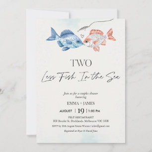 Invitation Amusez Deux Poissons En Moins Dans La Mer Couples 