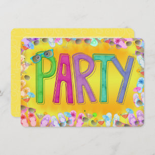 Invitation Amusez-vous à la fête du soleil