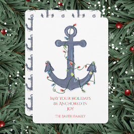 Invitation Anchor Christmas Card
