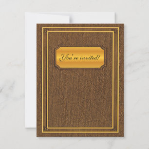 Invitation Ancien mariage de livre de couverture