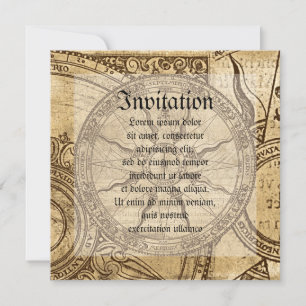 Invitation Ancien Rose Compass
