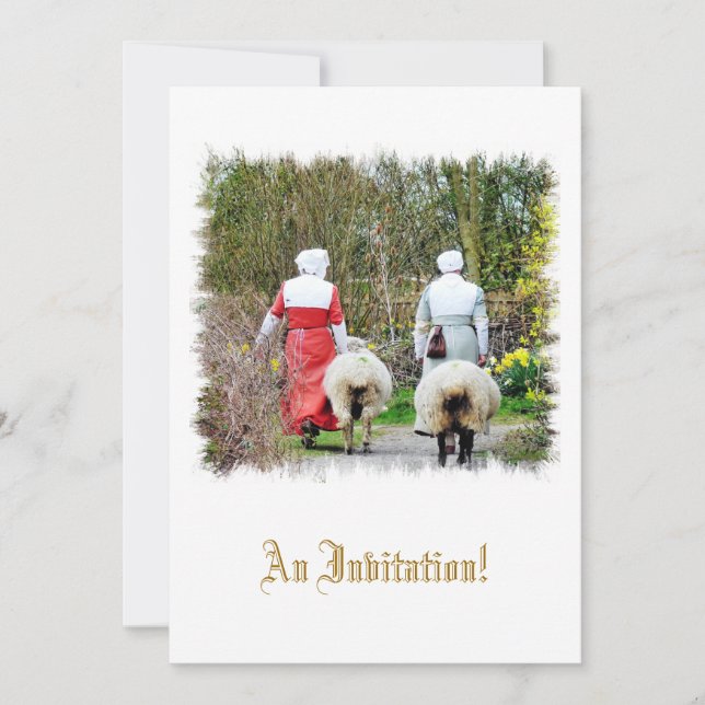 INVITATION ANCIENNE ANGLETERRE-ROYAUME-UNI (Devant)