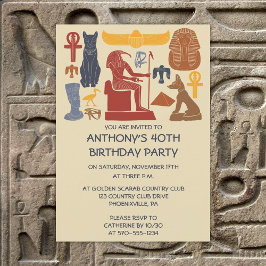 Invitation Ancienne Egypte Graphique égyptienne Parti Collage