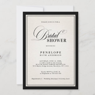 Invitation Ancienne Fortune Moderne Formel Robe de Mariée Noi