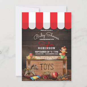 Invitation Anciens Jouets Anciens Coffre en Bois Jouet Baby S