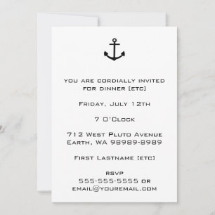 Invitation Ancre