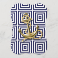 Ancre nautique de très bon goût de motif grec de
