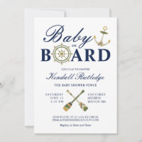 Ancre Nautique Oars Baby À Bord Baby shower