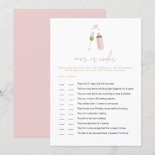 Invitation ANDI Pink Poppin' Bouteilles sur ou sous le jeu de