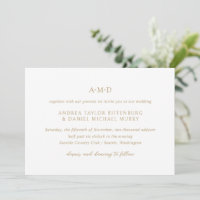 Andrea Gold Elegant Wedding