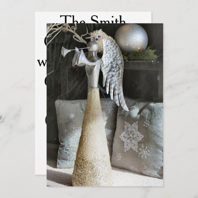 Invitation Ange (Devant / Derrière)