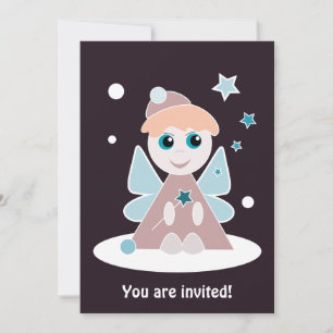 Invitation Ange de Noël - Personnalisée