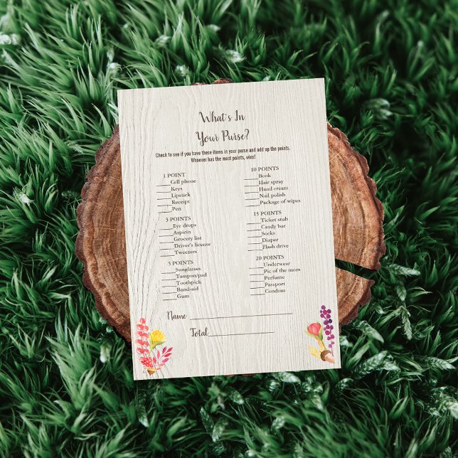 Invitation Animal de forêt d'automne Ce qui est dans votre je (Créateur téléchargé)