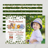 Animaux amis Zoo fête verdure Anniversaire Photo