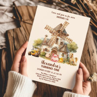 Animaux de ferme Fille 1er anniversaire