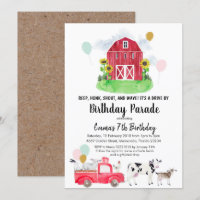 Animaux de ferme Promenade par Anniversaire Parade