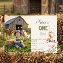 Animaux de la ferme 1er anniversaire Barnyard Bébé