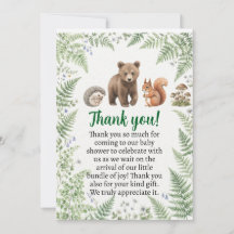 Animaux de la forêt de boisland bébé douche