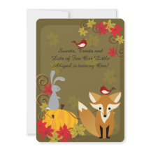 Animaux des bois Automne 1er anniversaire Invitati