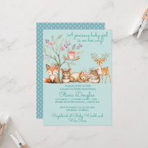 Animaux Précieux de la Forêt Baby Shower