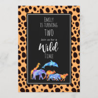 Animaux sauvages sur le guépard exotique Imprimer