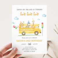 Animaux scolaires Bus fête d'anniversaire