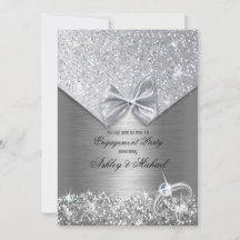 anneau paillettes argenté foil chic scintillantes 