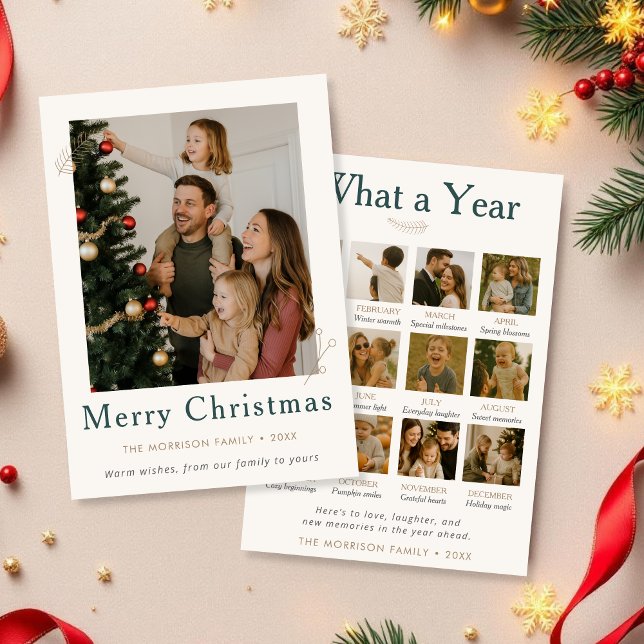 Invitation Année d'examen Noël Quelle année de vacances (Créateur téléchargé)