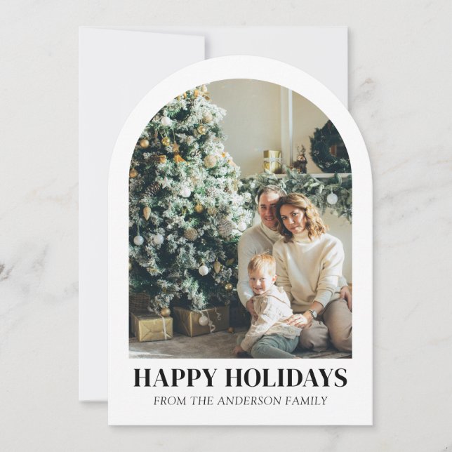 Invitation Année moderne à revoir Noël Arche de Noël (Devant)