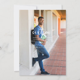 Invitation Année | Photo simple fête d'anniversaire