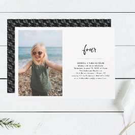 Invitation Année | Photo simple fête d'anniversaire