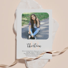 Invitation Année | Photo simple fête d'anniversaire