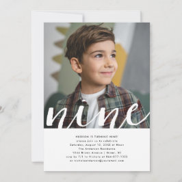 Invitation Année | Photo simple fête d'anniversaire