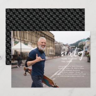 Invitation Année Photo simple fête d'anniversaire