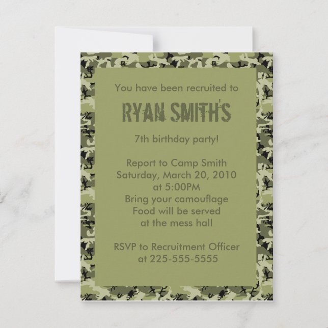 Invitation Anniversaire (Devant)