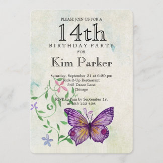 Invitation Anniversaire 14 ans